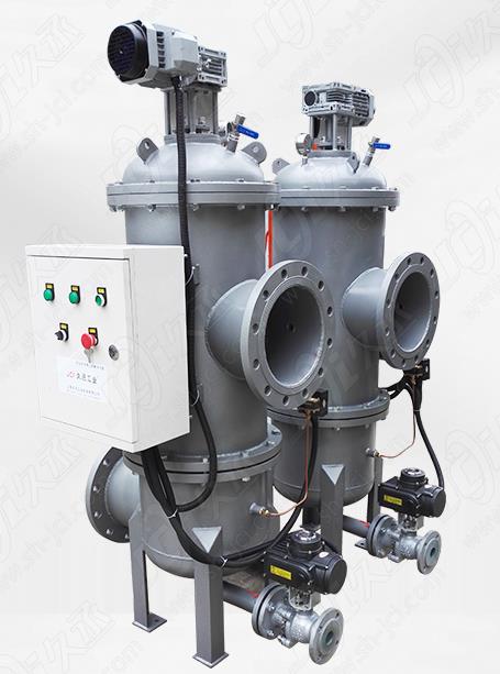 反冲洗过滤器反冲洗时因为滤料密度不同而自动分层.