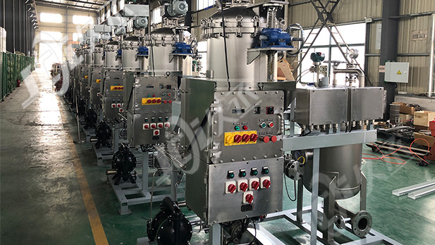 自清洗过滤器+固液分离回收系统+干渣机图